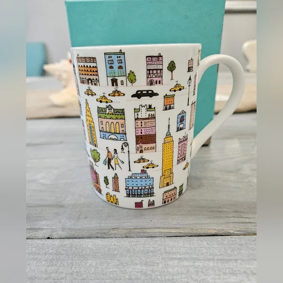 New Tiffany & Co 5th Ave Coffee Mug with Box Retired - Picture 3 of 7